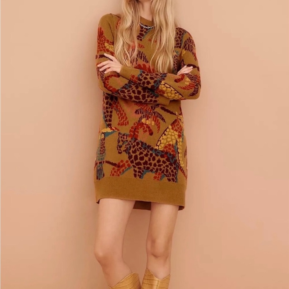 Farm Rio for Anthropologie- Casey Tunic Sweater
